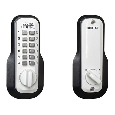 Lockey M210WH M210 Mechanical Keyless Deadbolt with Single Combination White