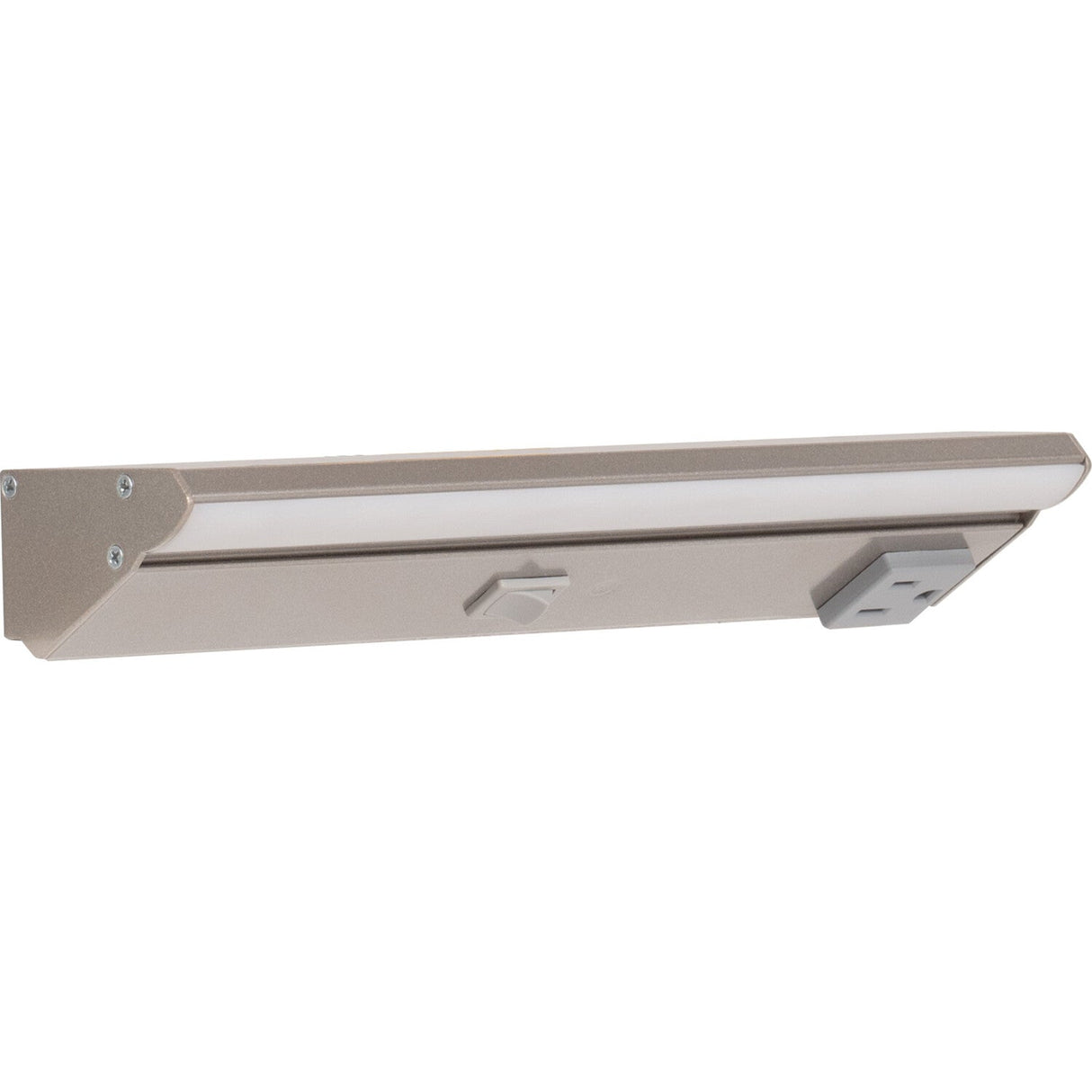 Task Lighting LP10QD2NDGSN27 satin nickel lighted power strip