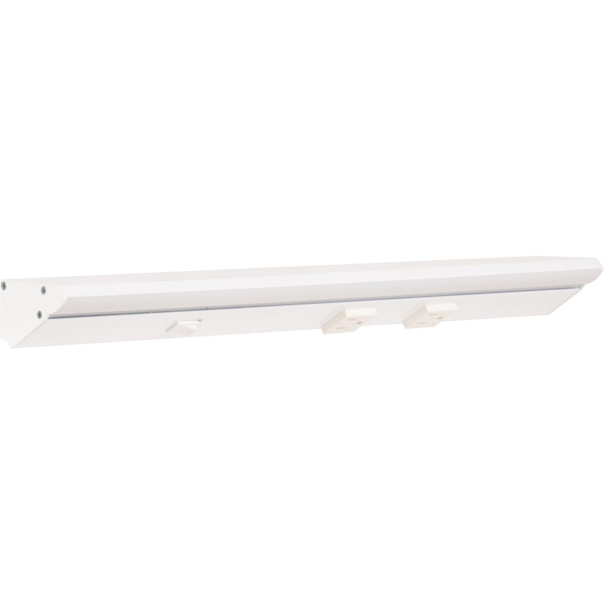 Task Lighting LP18QD6NDWWT30 18-1/2" 120V White Lighted Power Strip