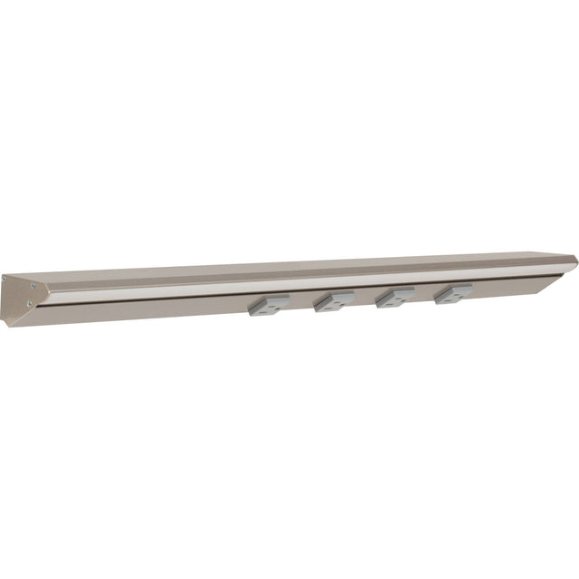 Task Lighting LP24HR12NDGSN30 satin nickel lighted power strip