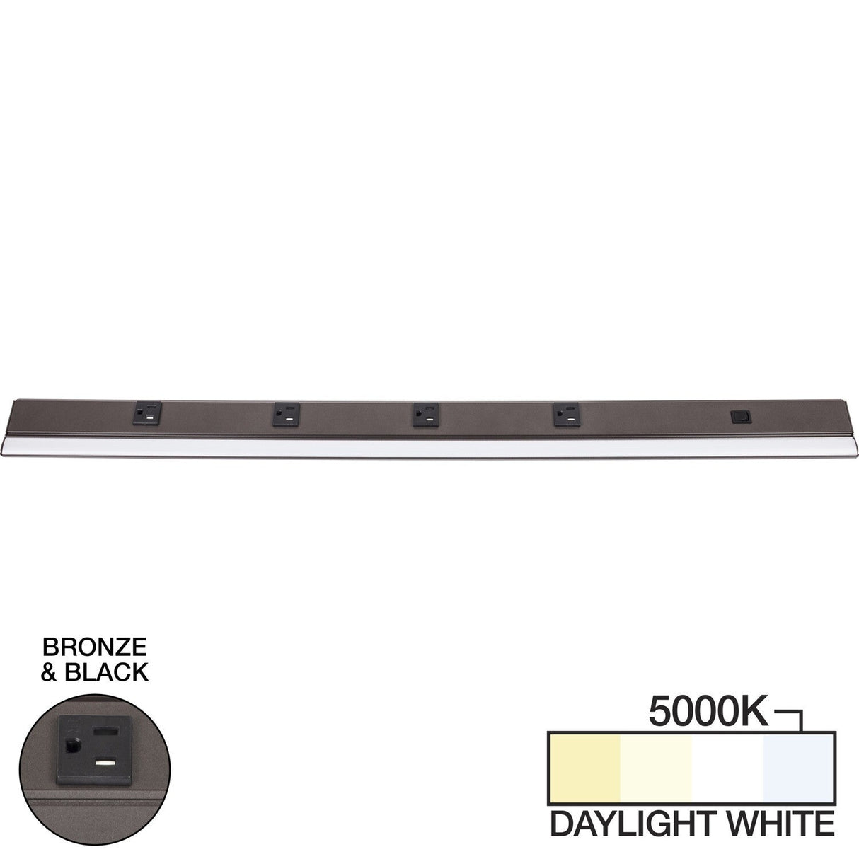 Task Lighting LP36QD12NDBBZ50 lighted power strip
