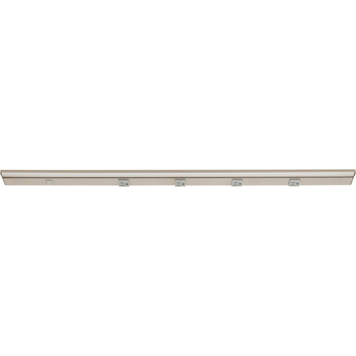 Task Lighting LP36QD12NDGSN30 36-1/2" 120V Satin Nickel Lighted Power Strip