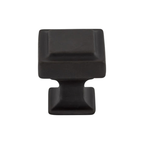 Top Knobs TK701SAB Ascendra 1 1/8" Length Square Knob Sable