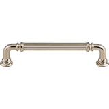 Top Knobs TK323PN Reeded 5" Center to Center Bar Pull Polished Nickel