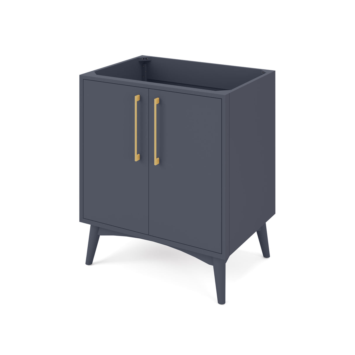 Jeffrey Alexander Dashwood Blue Steel Single Sink Bathroom Vanity with Grey Marble Top - Single-Hole Faucet Top product image 2