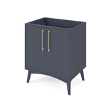 Jeffrey Alexander Dashwood Blue Steel Single Sink Bathroom Vanity with Grey Marble Top - Single-Hole Faucet Top product image 2