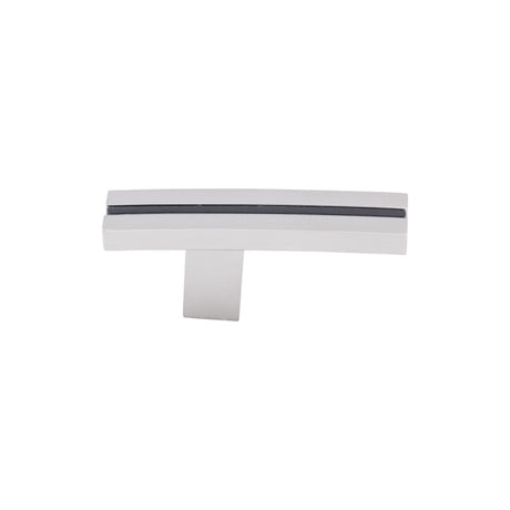 Top Knobs TK82PC Inset Rail 2 5/8" Length Geometric Knob Polished Chrome