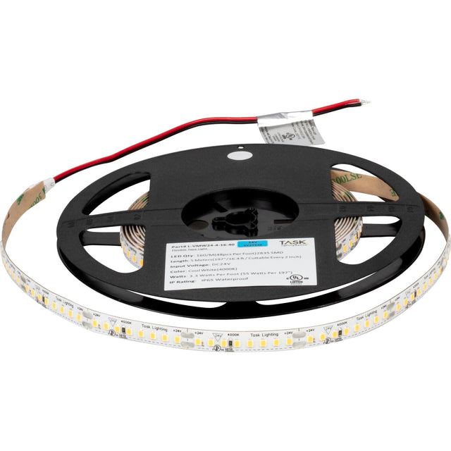 Task Lighting LS400W24V016-40 high output led tape light, front view
