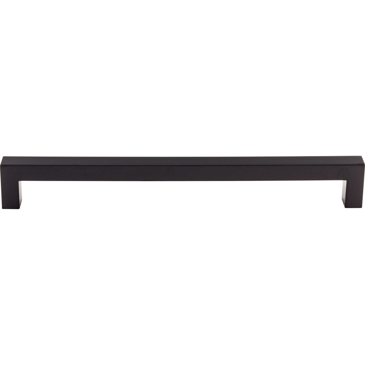 Top Knobs TK164BLK Square Bar 12" Center to Center Appliance Pull Flat Black