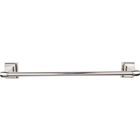Top Knobs STK6PN TOP BATH (R) Stratton Bath Single 20" Wall Mounted Towel Bar Polished Nickel