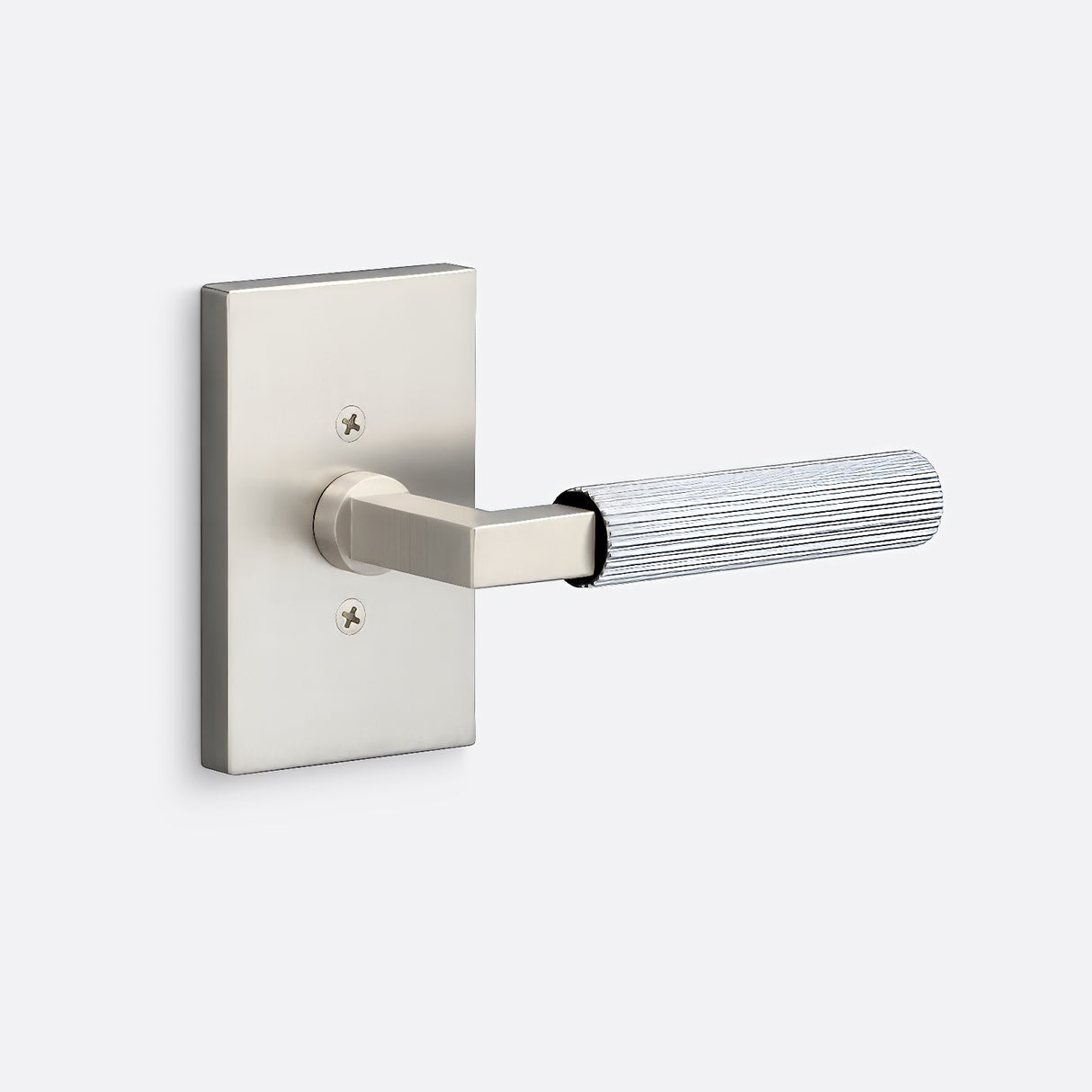 Sure-Loc LV100 15 GRIP-SKN 26 satin nickel / polished chrome dummy door lever