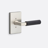 Sure-Loc LV100 15 GRIP-SKN FBL satin nickel / flat black dummy door lever