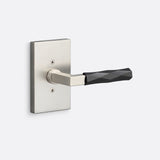Sure-Loc LV100 15 GRIP-VT FBL satin nickel / flat black dummy door lever