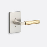 Sure-Loc LV100 15 GRIP-VT SB satin nickel / satin brass dummy door lever