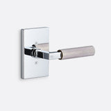 Sure-Loc LV100 26 GRIP-KN 15 polished chrome / satin nickel dummy door lever