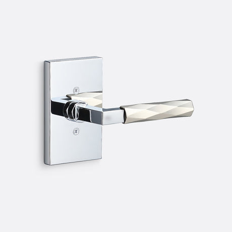 Sure-Loc LV100 26 GRIP-VT 15 polished chrome / satin nickel dummy door lever