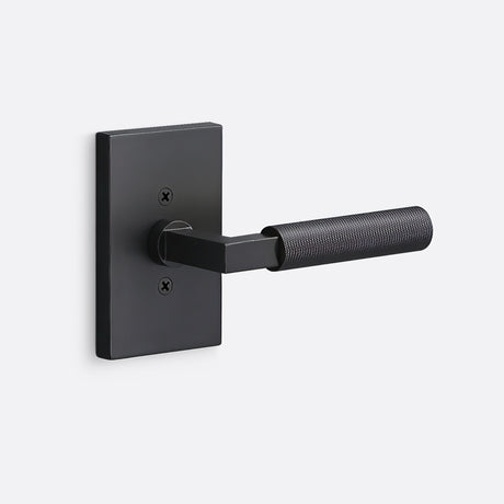 Sure-Loc LV100 FBL GRIP-KN FBL flat black dummy door lever