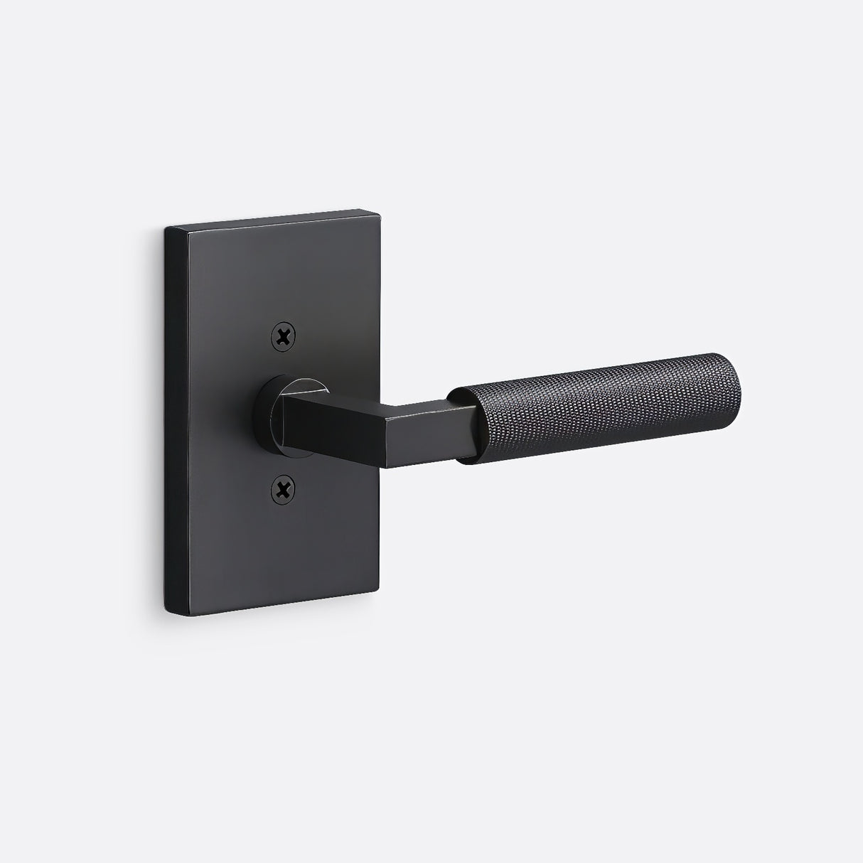 Sure-Loc LV100 FBL GRIP-KN FBL flat black dummy door lever