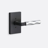 Sure-Loc LV100 FBL GRIP-VT 26 flat black / polished chrome dummy door lever