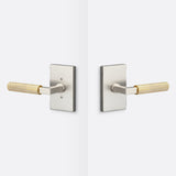 Sure-Loc LV101 15 GRIP-KN SB satin nickel / satin brass passage door lever