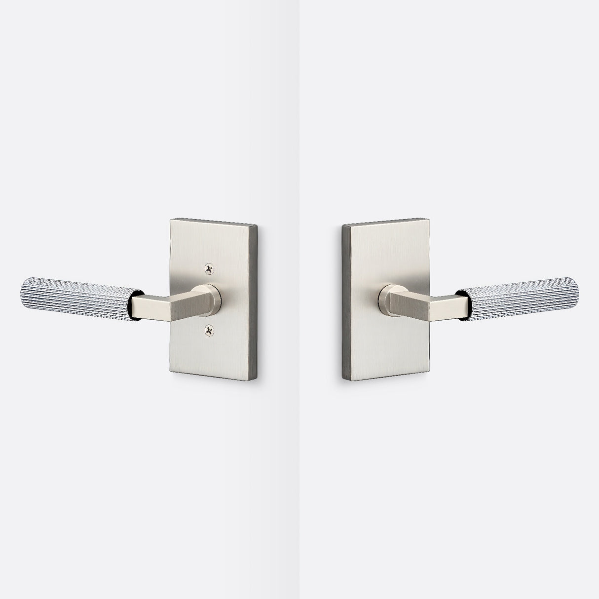 Sure-Loc LV101 15 GRIP-SKN 26 satin nickel / polished chrome passage door lever