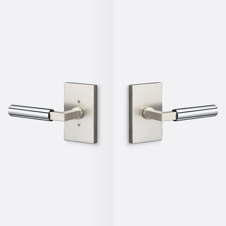 Sure-Loc LV101 15 GRIP-SM 26 satin nickel / polished chrome passage door lever