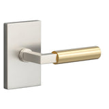 Sure-Loc LV101 15 GRIP-SM SB satin nickel / satin brass passage door lever