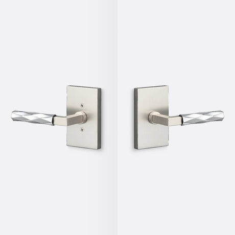 Sure-Loc LV101 15 GRIP-VT 26 satin nickel / polished chrome passage door lever
