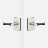 Sure-Loc LV101 15 GRIP-VT FBL satin nickel / flat black passage door lever