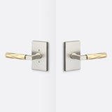 Sure-Loc LV101 15 GRIP-VT SB satin nickel / satin brass passage door lever
