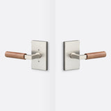 Sure-Loc LV101 15 GRIP-WN satin nickel / walnut passage door lever