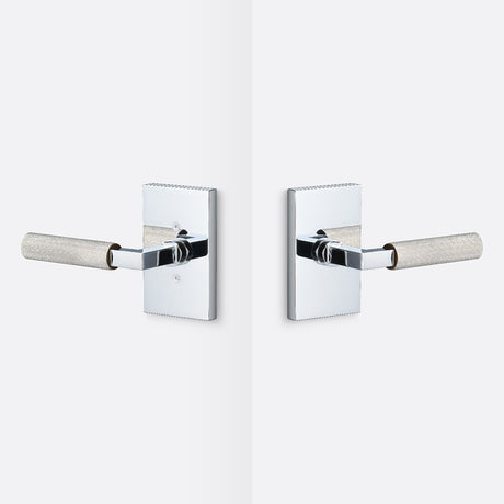 Sure-Loc LV101 26 GRIP-KN 15 polished chrome / satin nickel passage door lever