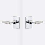 Sure-Loc LV101 26 GRIP-KN 15 polished chrome / satin nickel passage door lever