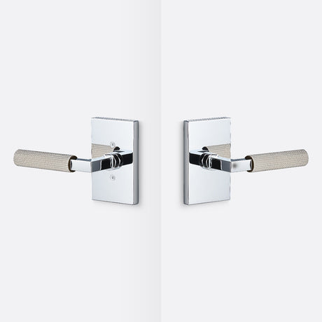 Sure-Loc LV101 26 GRIP-SKN 15 polished chrome / satin nickel passage door lever