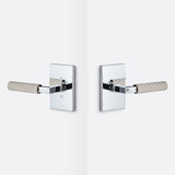 Sure-Loc LV101 26 GRIP-SKN 15 polished chrome / satin nickel passage door lever