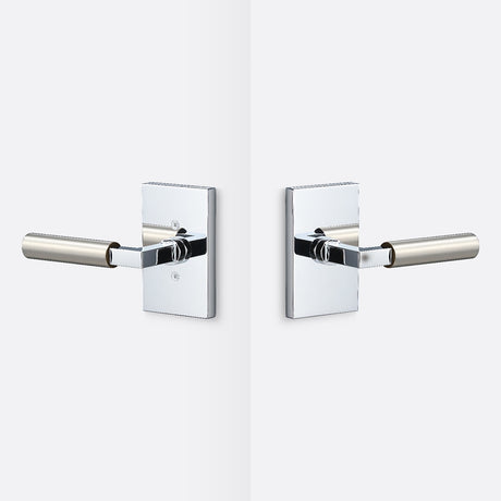 Sure-Loc LV101 26 GRIP-SM 15 polished chrome / satin nickel passage door lever