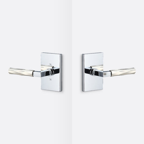Sure-Loc LV101 26 GRIP-VT 15 polished chrome / satin nickel passage door lever
