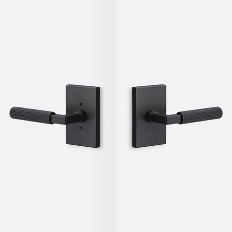 Sure-Loc LV101 FBL GRIP-SKN FBL flat black passage door lever