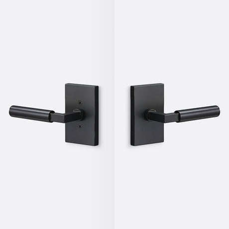 Sure-Loc LV101 FBL GRIP-SM FBL flat black passage door lever