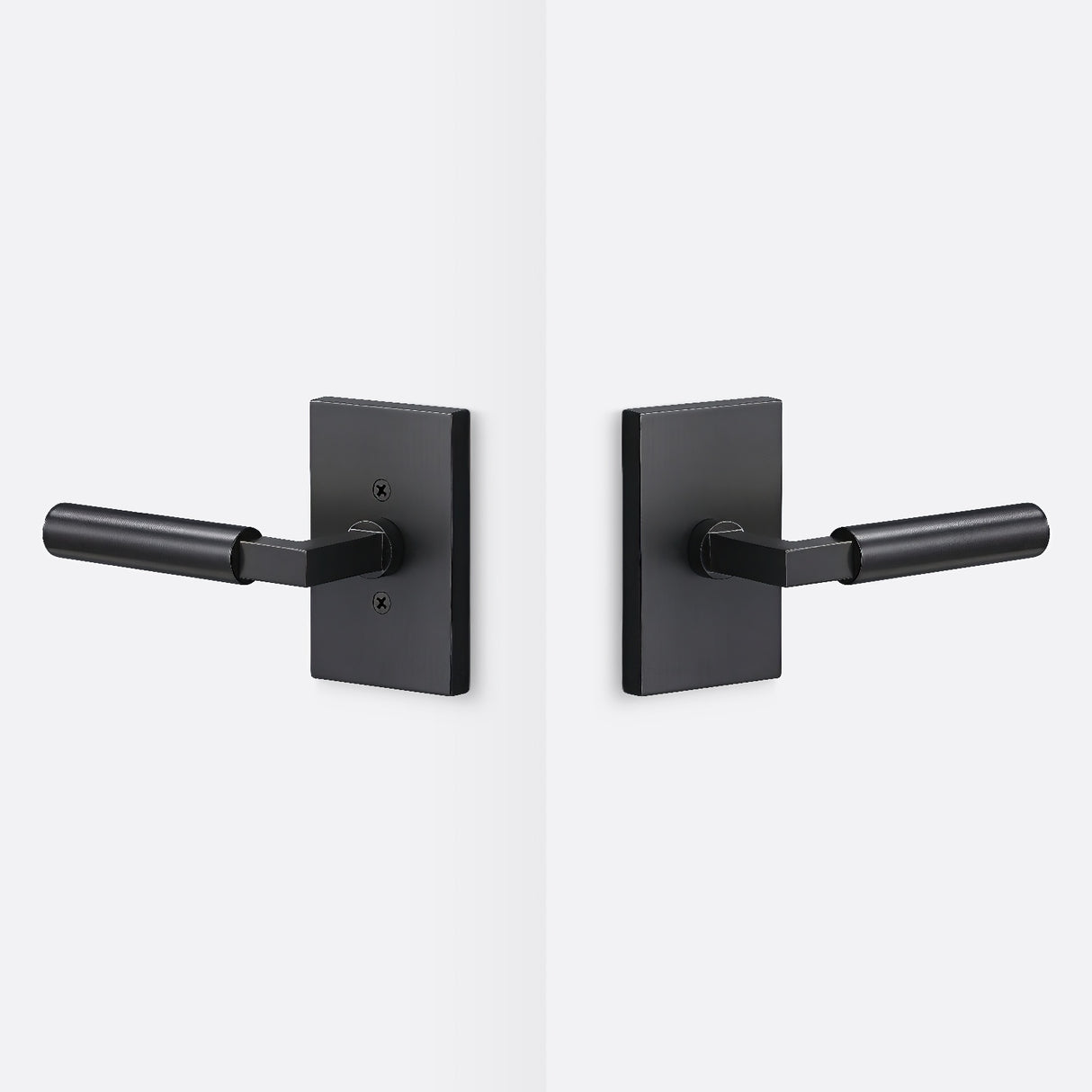 Sure-Loc LV101 FBL GRIP-SM FBL flat black passage door lever