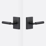 Sure-Loc LV101 FBL GRIP-SM FBL flat black passage door lever