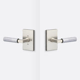 Sure-Loc LV102 15 GRIP-KN 26 satin nickel / polished chrome privacy door lever