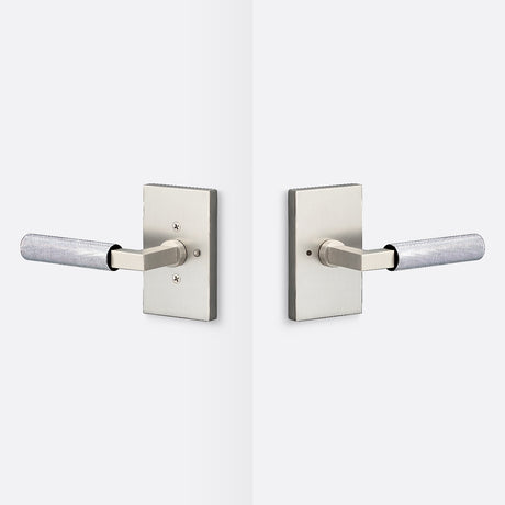 Sure-Loc LV102 15 GRIP-KN 26 satin nickel / polished chrome privacy door lever