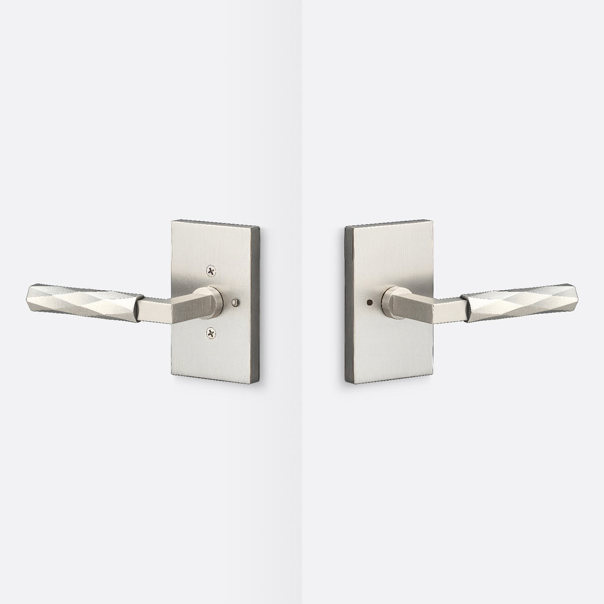 Sure-Loc LV102 15 GRIP-VT 15 satin nickel privacy door lever