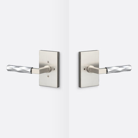 Sure-Loc LV102 15 GRIP-VT 26 satin nickel / polished chrome privacy door lever