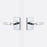 Sure-Loc LV102 26 GRIP-VT 15 polished chrome / satin nickel privacy door lever