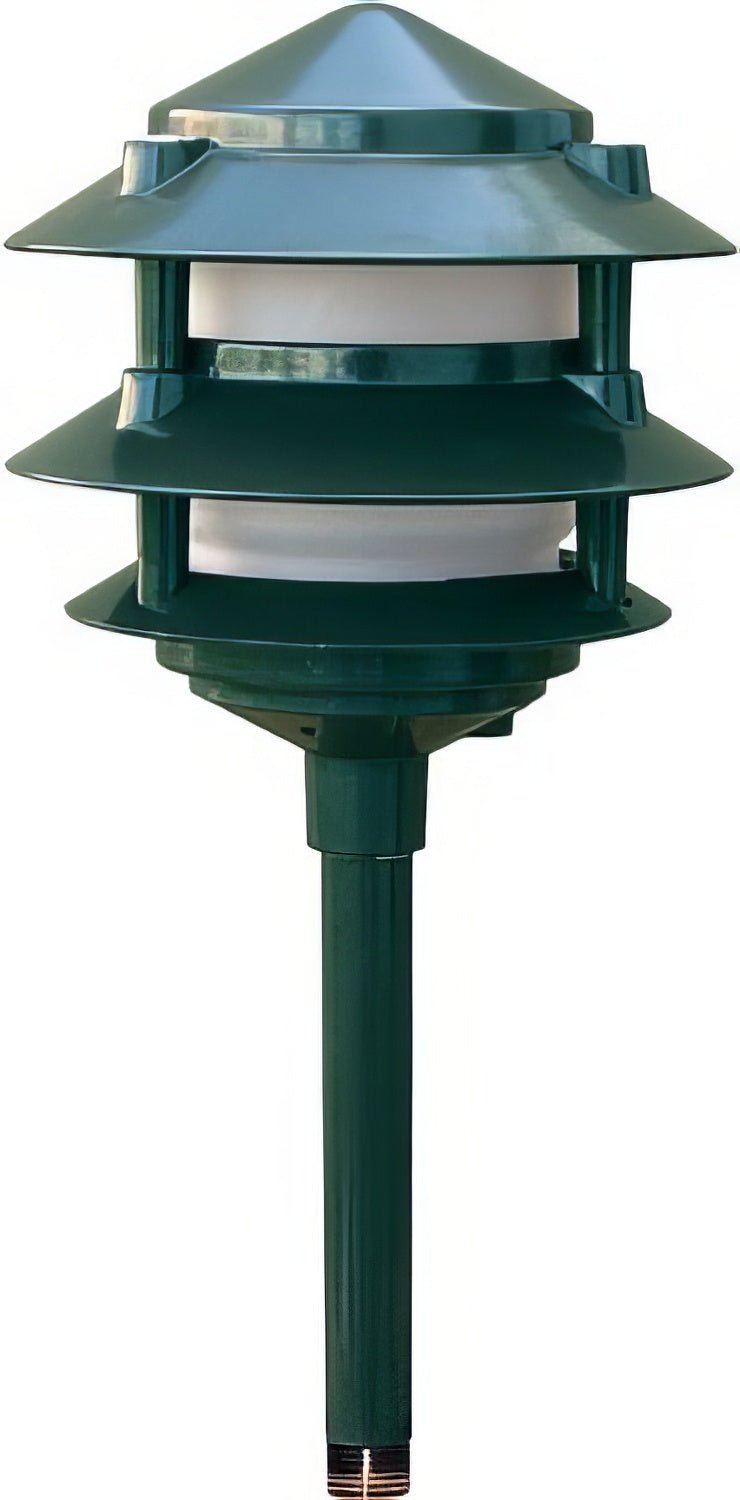 Dabmar Lighting LV102-3B-G green pagoda light