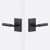 Sure-Loc LV102 FBL GRIP-KN FBL flat black privacy door lever