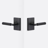 Sure-Loc LV102 FBL GRIP-SKN FBL flat black privacy door lever