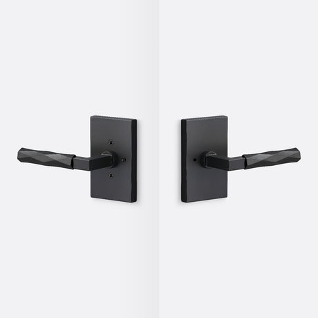 Sure-Loc LV102 FBL GRIP-VT FBL flat black privacy door lever